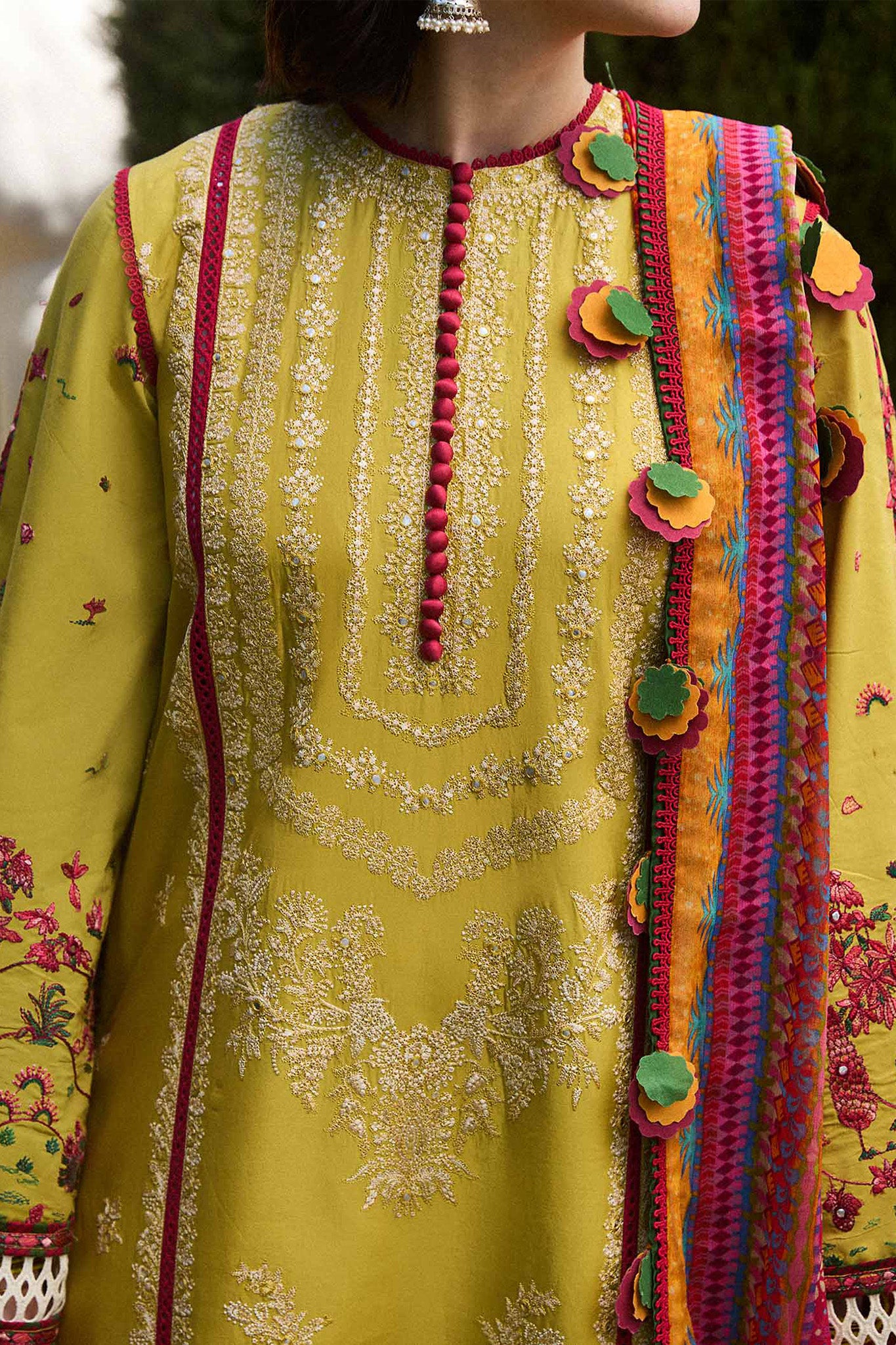 SS Lawn By Hussain Rehar Unstitched 3 Piece Emb Lawn Collection'2024-Zest