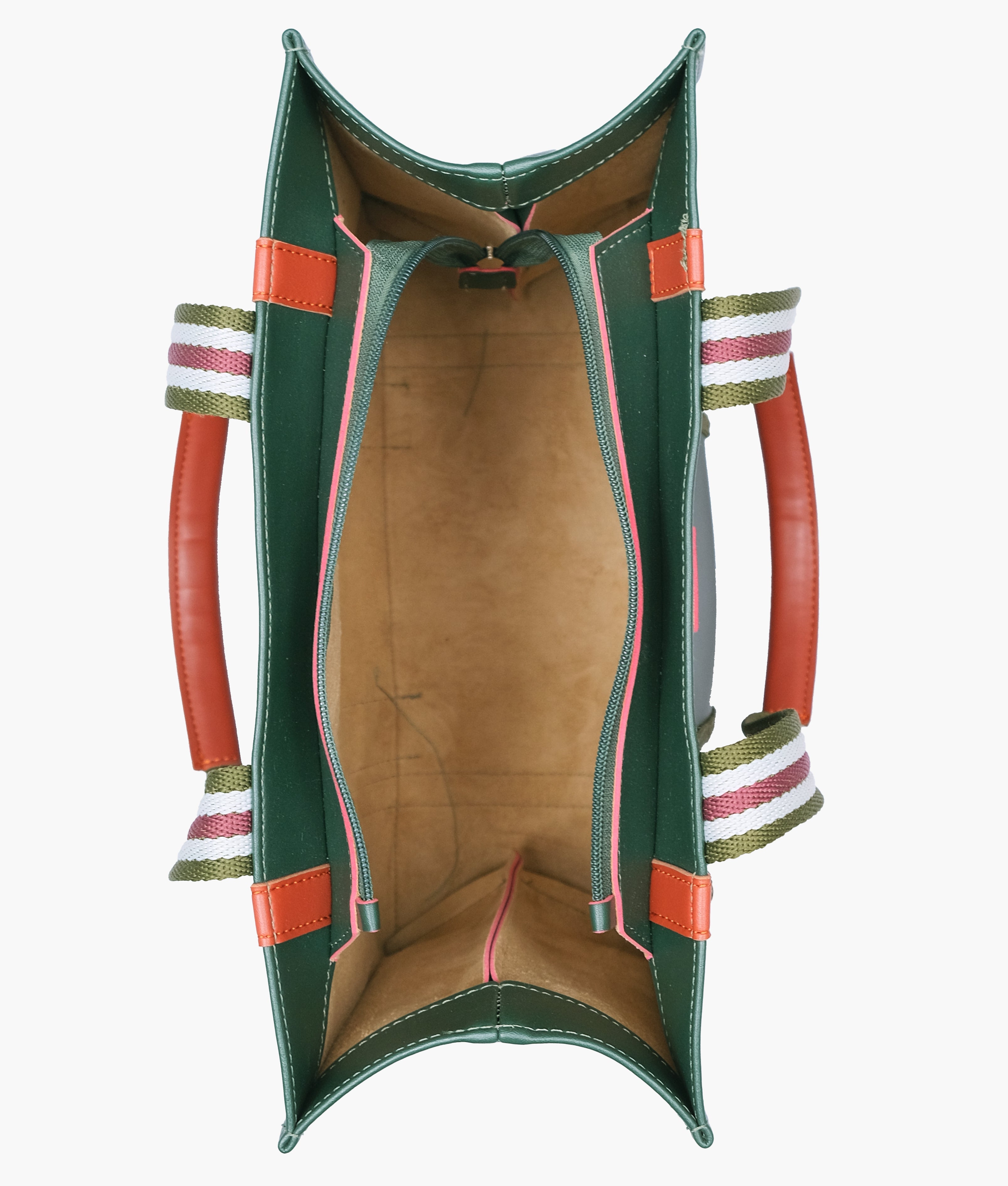 RTW Creation - Army green long strap tote bag