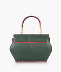 RTW Creation - Army green top-handle hexagon bag