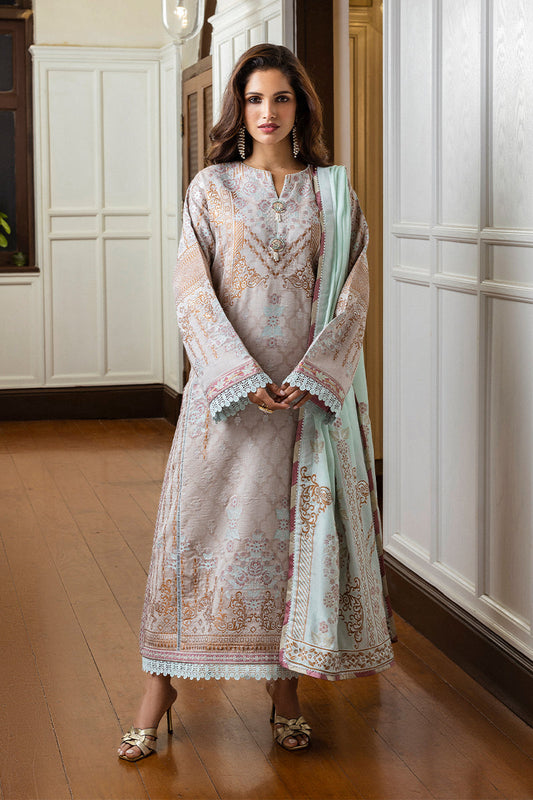 Seraph Hemline By Mushq Unstitched 3 Piece Jacquard Lawn Collection-HML-02-Arsinoe