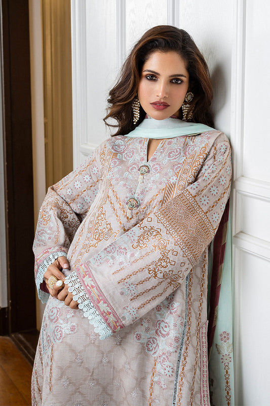 Seraph Hemline By Mushq Unstitched 3 Piece Jacquard Lawn Collection-HML-02-Arsinoe