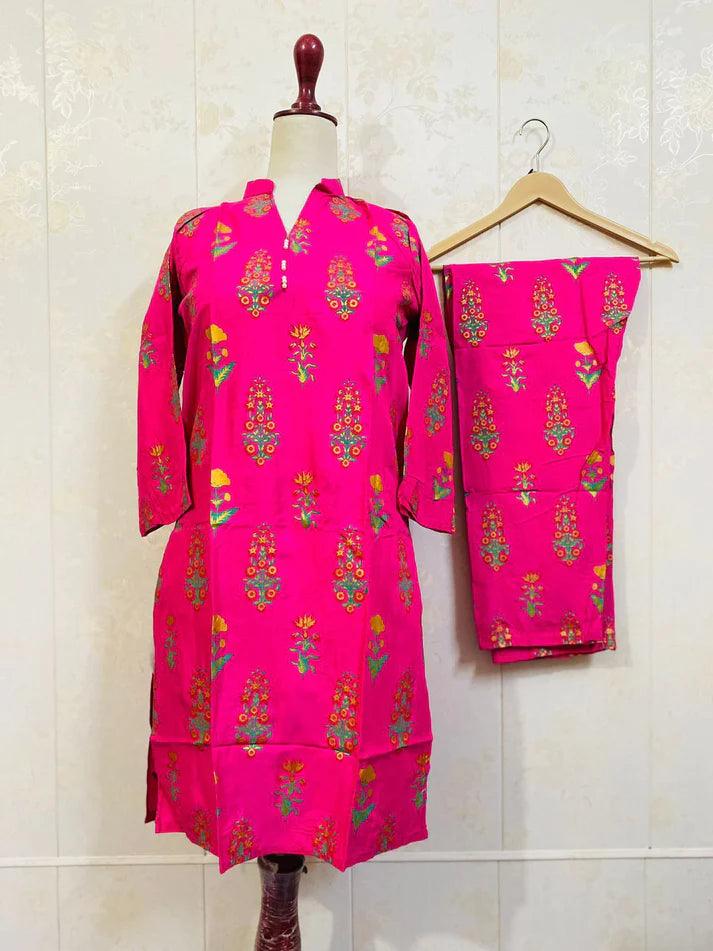 Rangrasiya Floral Print 2Pcs Stitched - zaibehoor