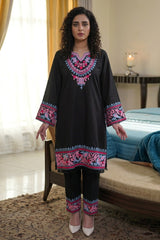 Allechant By Manahils Stitched 2 Piece Georgette Collection'2025-Classy Missy Multi  Two Pc