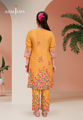 Asim Jofa Kids Pret Ajglp-01 Printed Arabic Lawn 2 Pcs