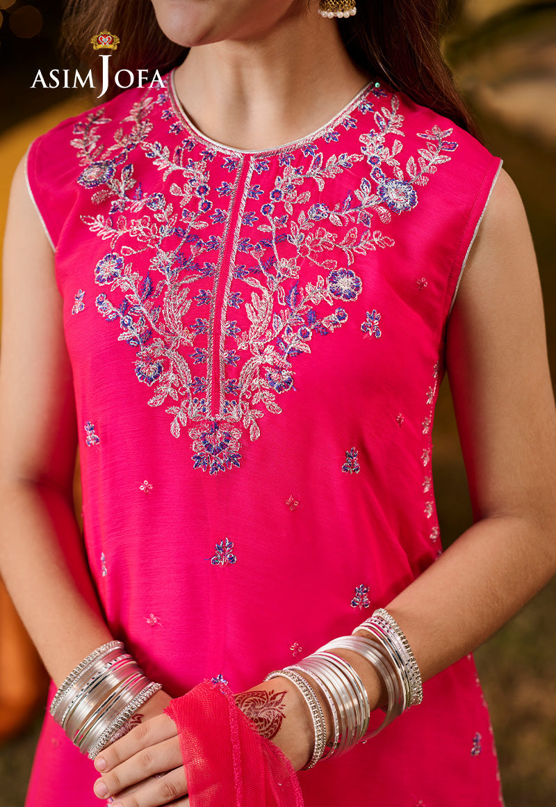 Asim Jofa Kids Pret Ajlk-04 Embroidered Poly Chiffon 3 Pcs