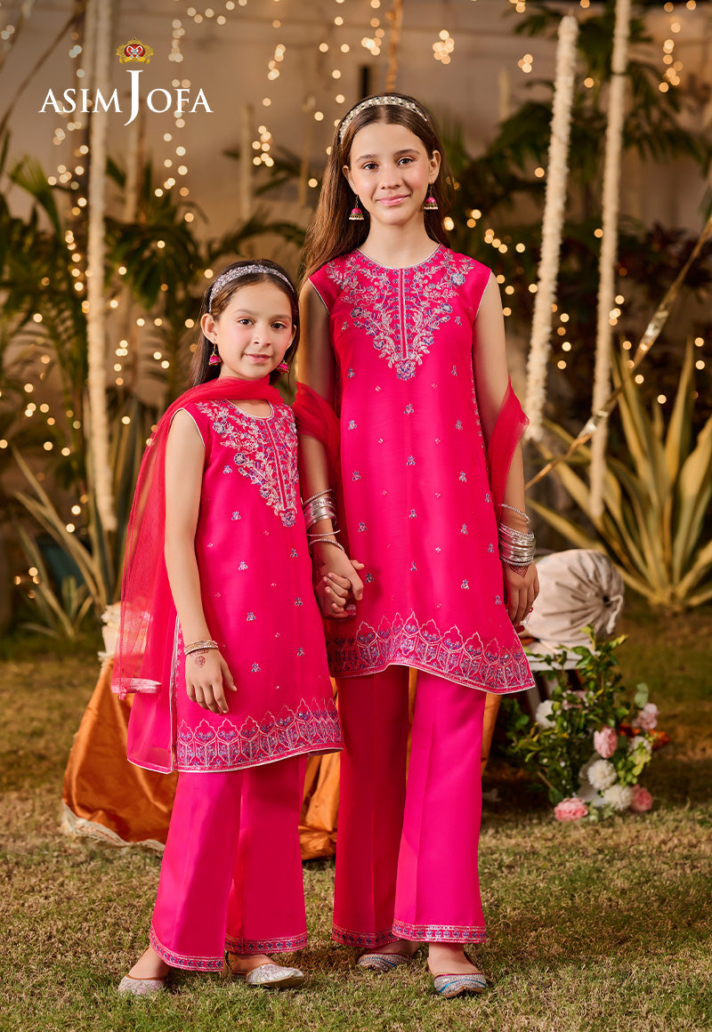 Asim Jofa Kids Pret Ajlk-04 Embroidered Poly Chiffon 3 Pcs