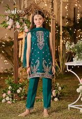 Asim Jofa Kids Pret Ajlk-01 Embroidered Poly Chiffon 3 Pcs