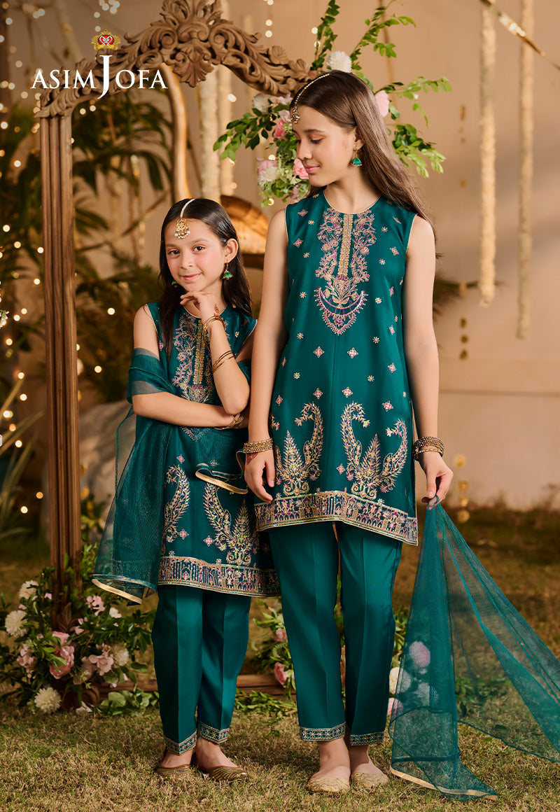 Asim Jofa Kids Pret Ajlk-01 Embroidered Poly Chiffon 3 Pcs