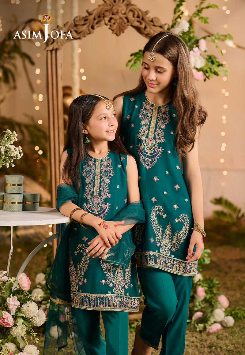 Asim Jofa Kids Pret Ajlk-01 Embroidered Poly Chiffon 3 Pcs