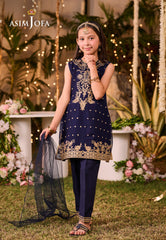 Asim Jofa Kids Pret Ajlk-03 Embroidered Poly Chiffon 3 Pcs