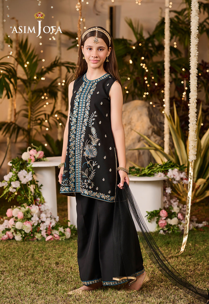 Asim Jofa Kids Pret Ajlk-05 Embroidered Poly Chiffon 3 Pcs
