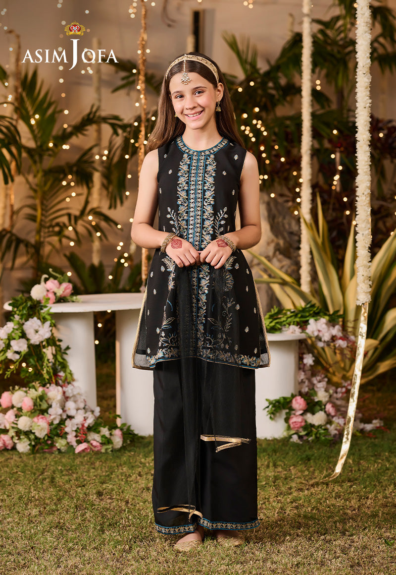 Asim Jofa Kids Pret Ajlk-05 Embroidered Poly Chiffon 3 Pcs