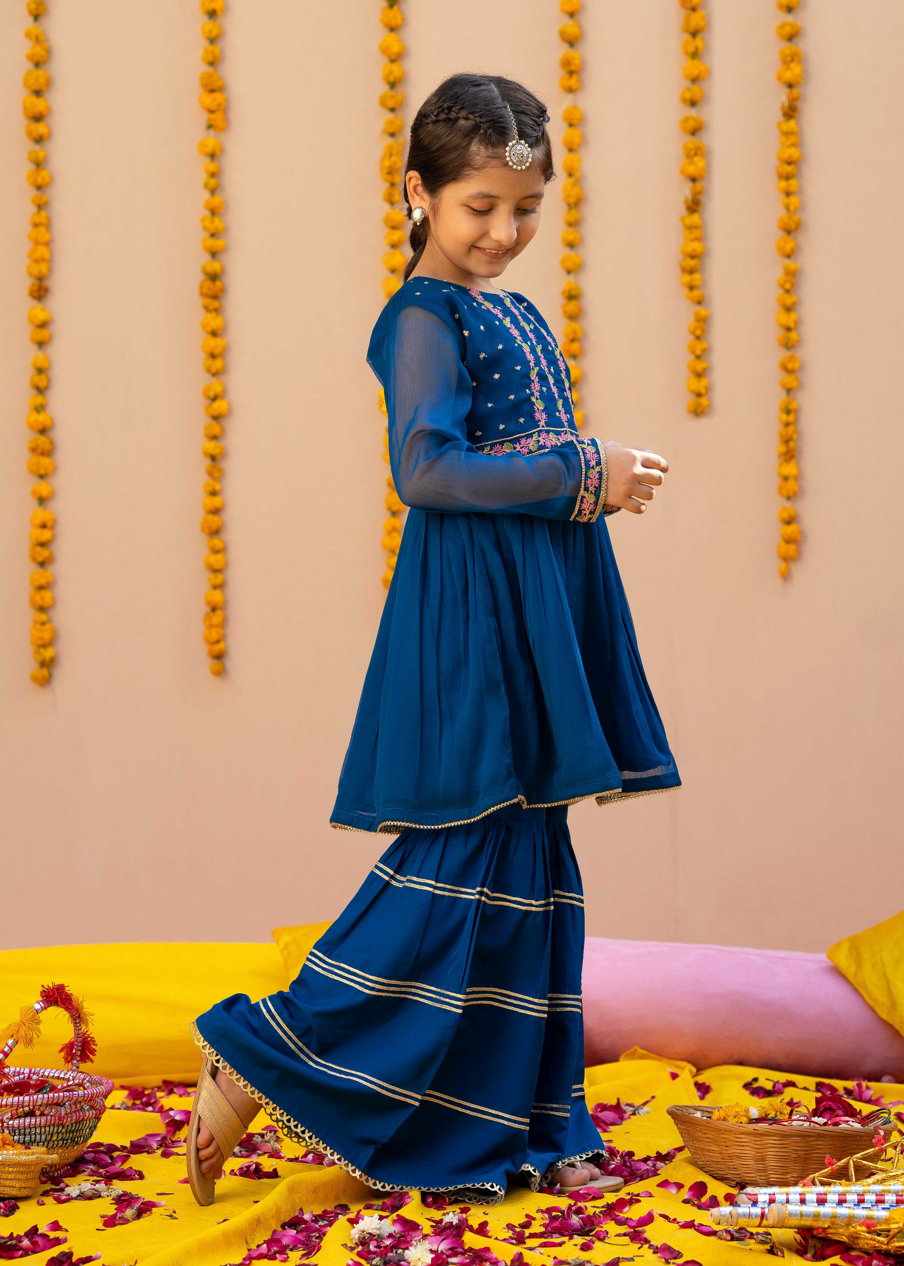 Modest Stitched 3 Piece Kids Formals Collection'2024-Aroha