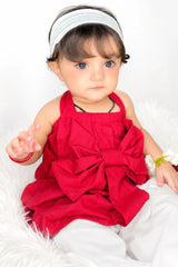 Urban Cut Cotton 2-Piece Bow Outfit-K0015