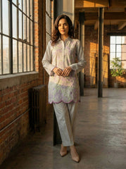 Urban Cut 2 Piece Cotton Embroidred Co- Ord Set