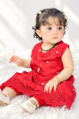 Urban Cut Cotton Embroidered 2-Piece Traditional Dress Set-K0016