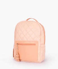 RTW Creation - Baby pink quilted mini backpack