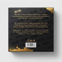 Open BOB Maxibell Compact Powder case showing the pressed matte powder pan and built-in mirror.