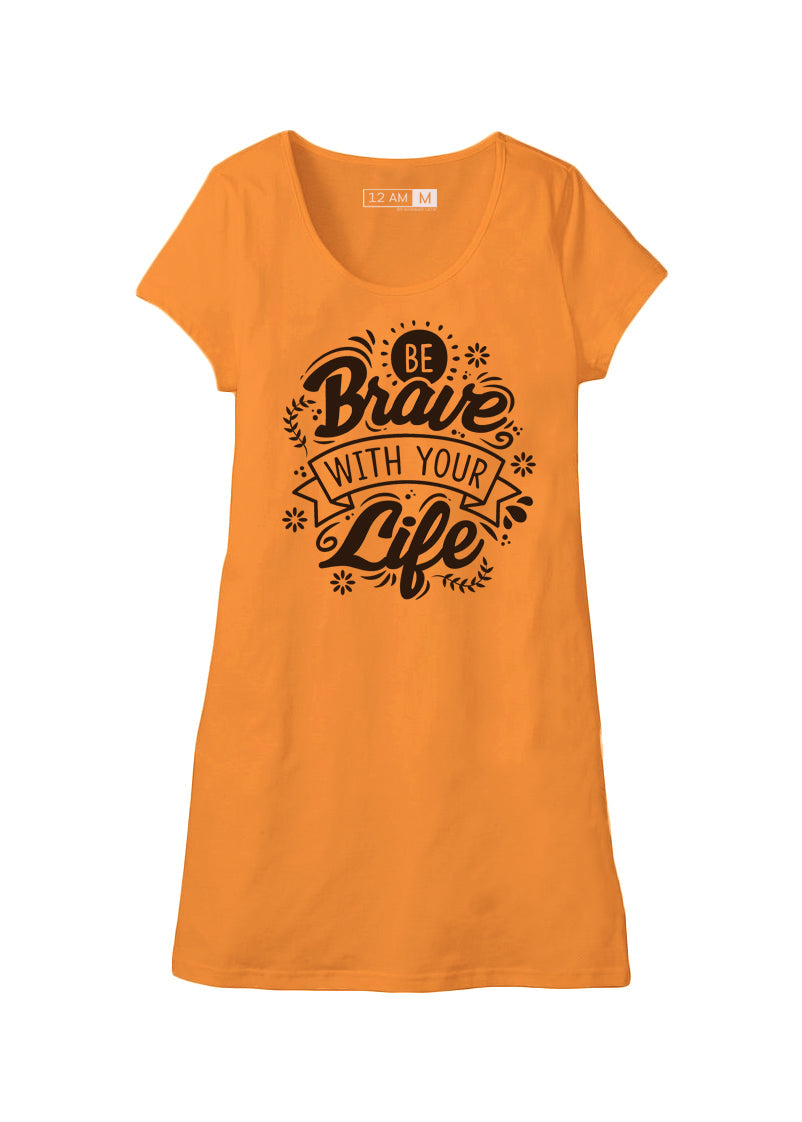 12 AM By Khawar Latif Be Brave - Long shirt