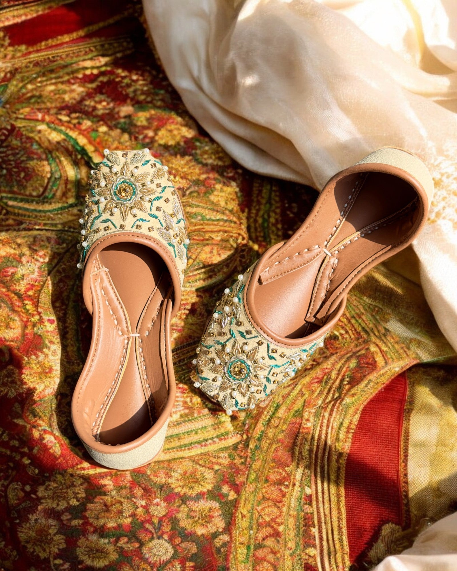 beige womens mojri
