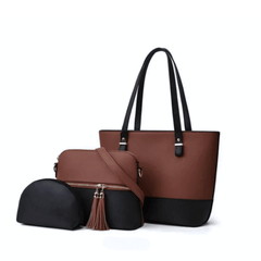 GRACE BROWN / BLACK - LEFTOVER - Bag X