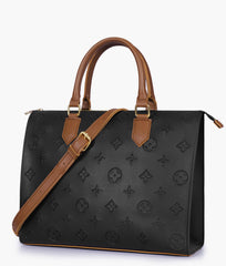 RTW Creation - Black and brown on-the-go handbag