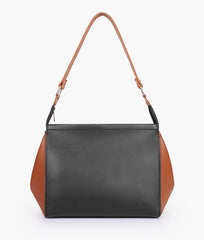 RTW Creation - Black and brown trio twist handbag