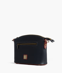 RTW Creation - Black and rust dome cross-body bag