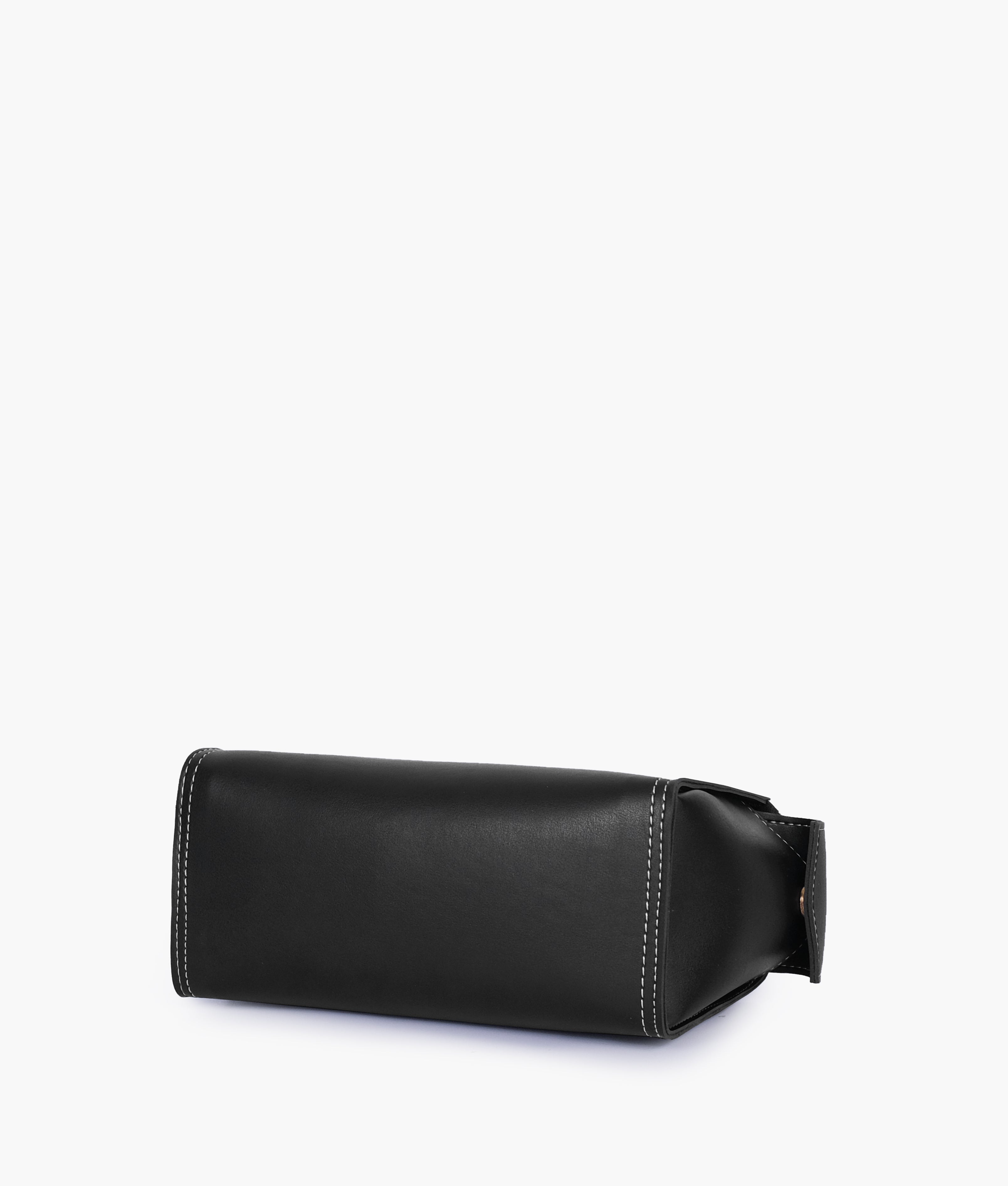 RTW Creation - Black bowling bag with top-handle