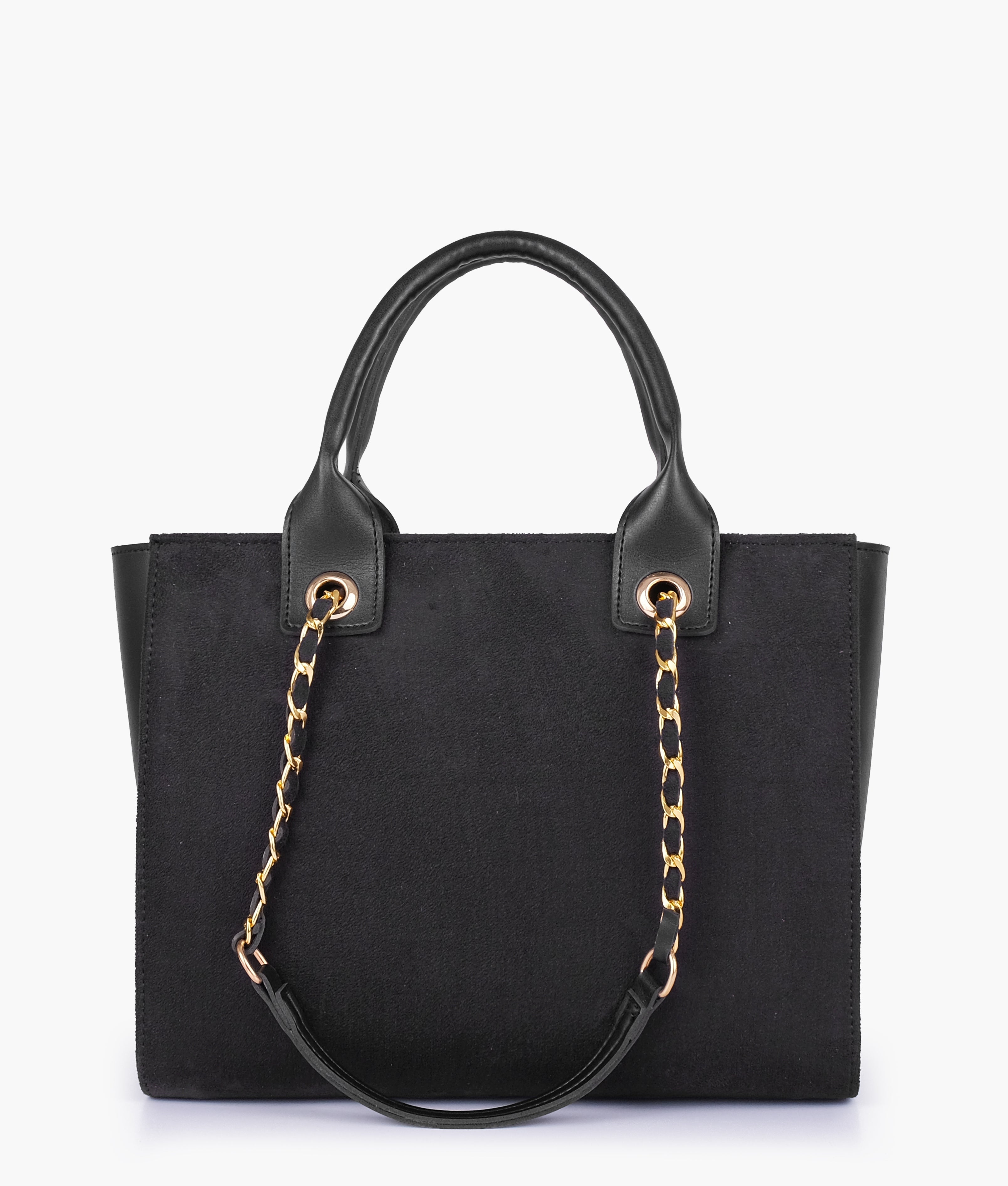RTW Creation - Black chain handle tote