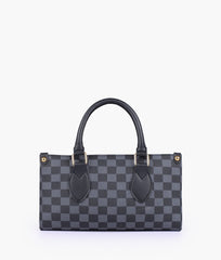 RTW Creation - Black checkered on-the-go mini bag
