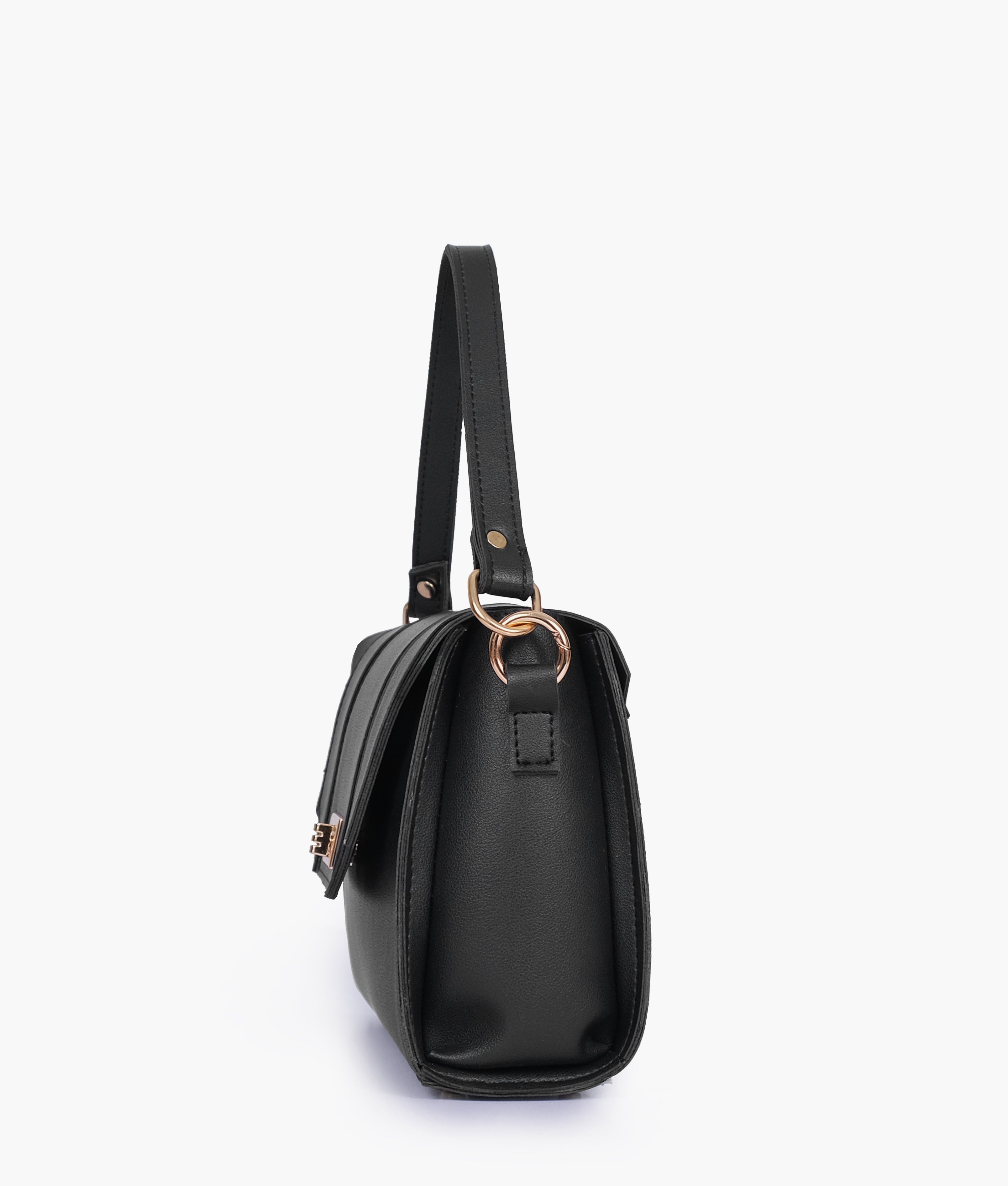 RTW Creation - Black compact top-handle cross-body bag