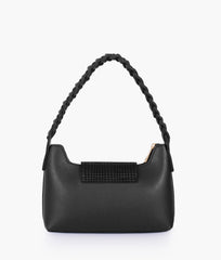 RTW Creation - Black purse with braided strap