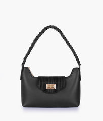 RTW Creation - Black purse with braided strap