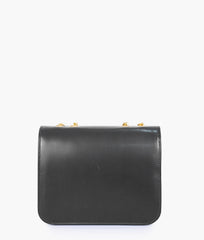 RTW Creation - Black quilted chain cross-body bag