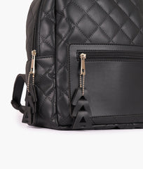 RTW Creation - Black quilted mini backpack