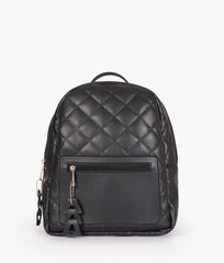RTW Creation - Black quilted mini backpack