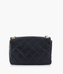 RTW Creation - Black quilted mini bag with chain