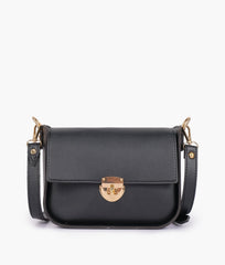 RTW Creation - Black saddle bag with twist lock
