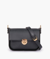 RTW Creation - Black saddle bag with twist lock