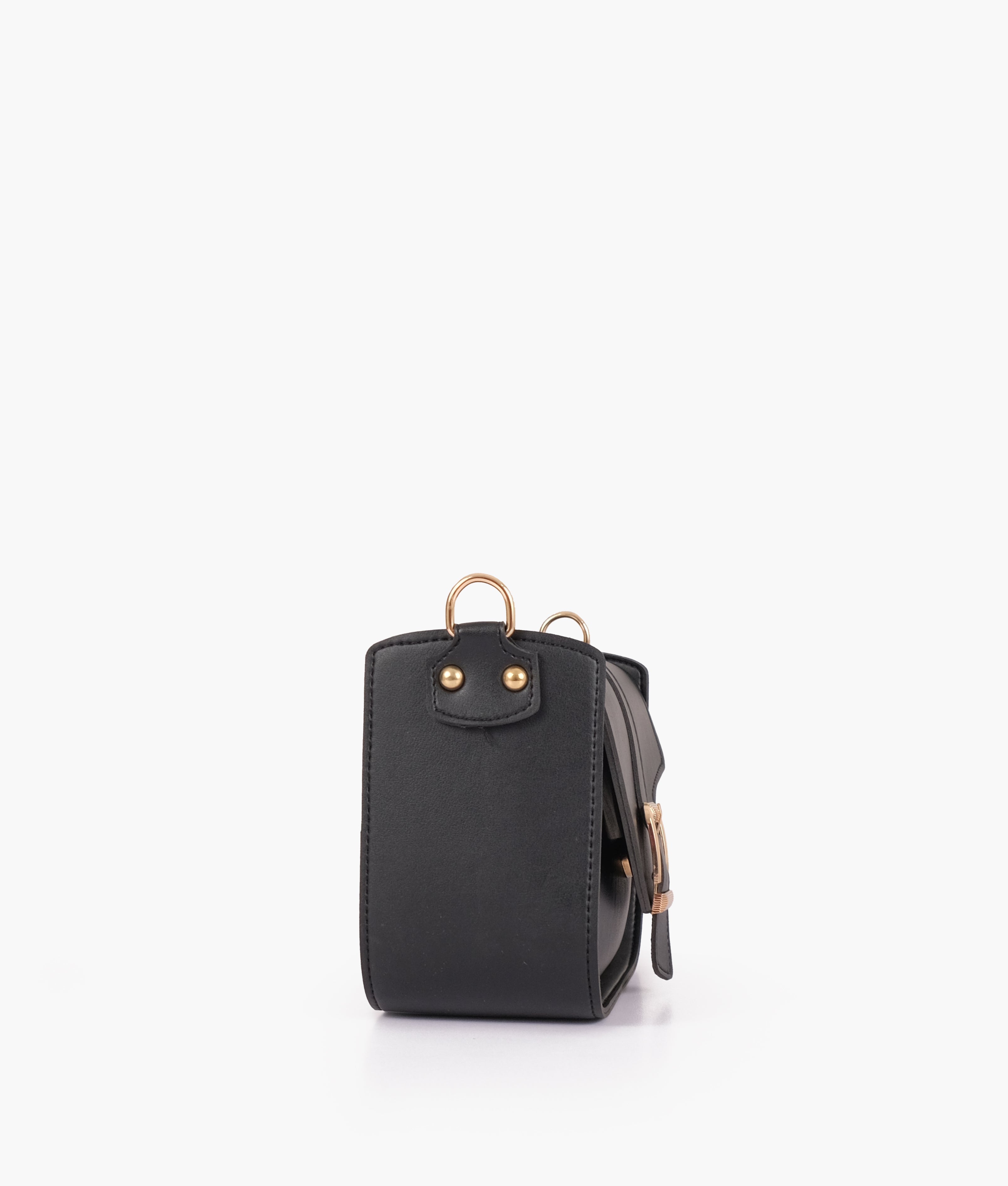 RTW Creation - Black saddle buckle bag