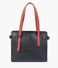 RTW Creation - Black satchel tote bag
