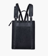 RTW Creation - Black suede adventure backpack