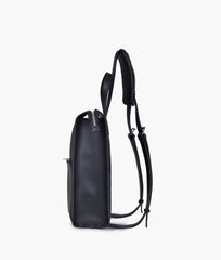 RTW Creation - Black suede adventure backpack