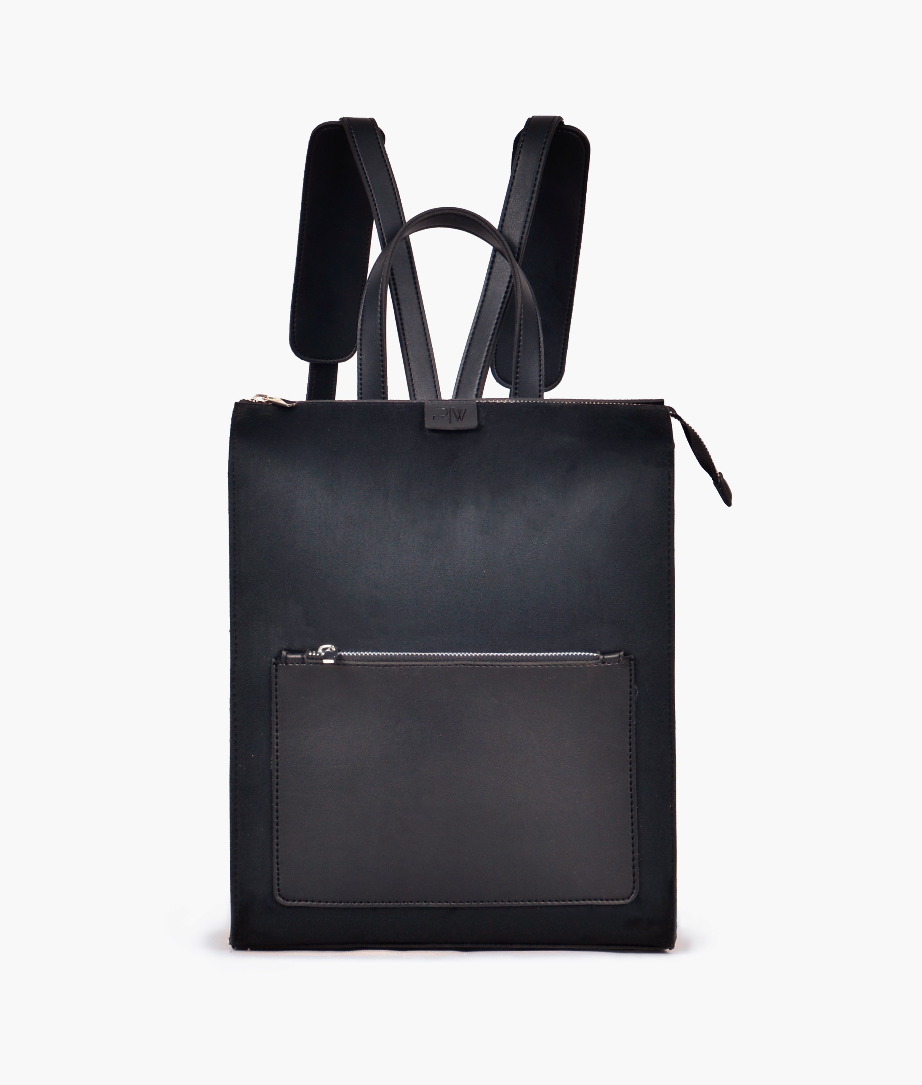 RTW Creation - Black suede adventure backpack