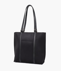 RTW Creation - Black suede double-handle tote bag