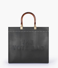 RTW Creation - Black signature tote bag