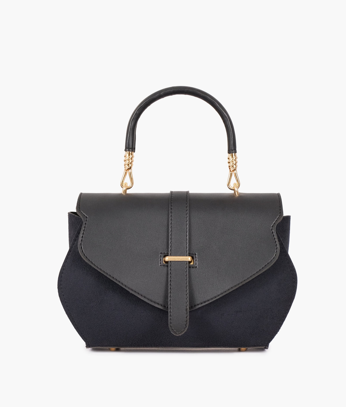RTW Creation - Black top-handle hexagon bag