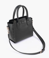 RTW Creation - Black top-handle mini handbag
