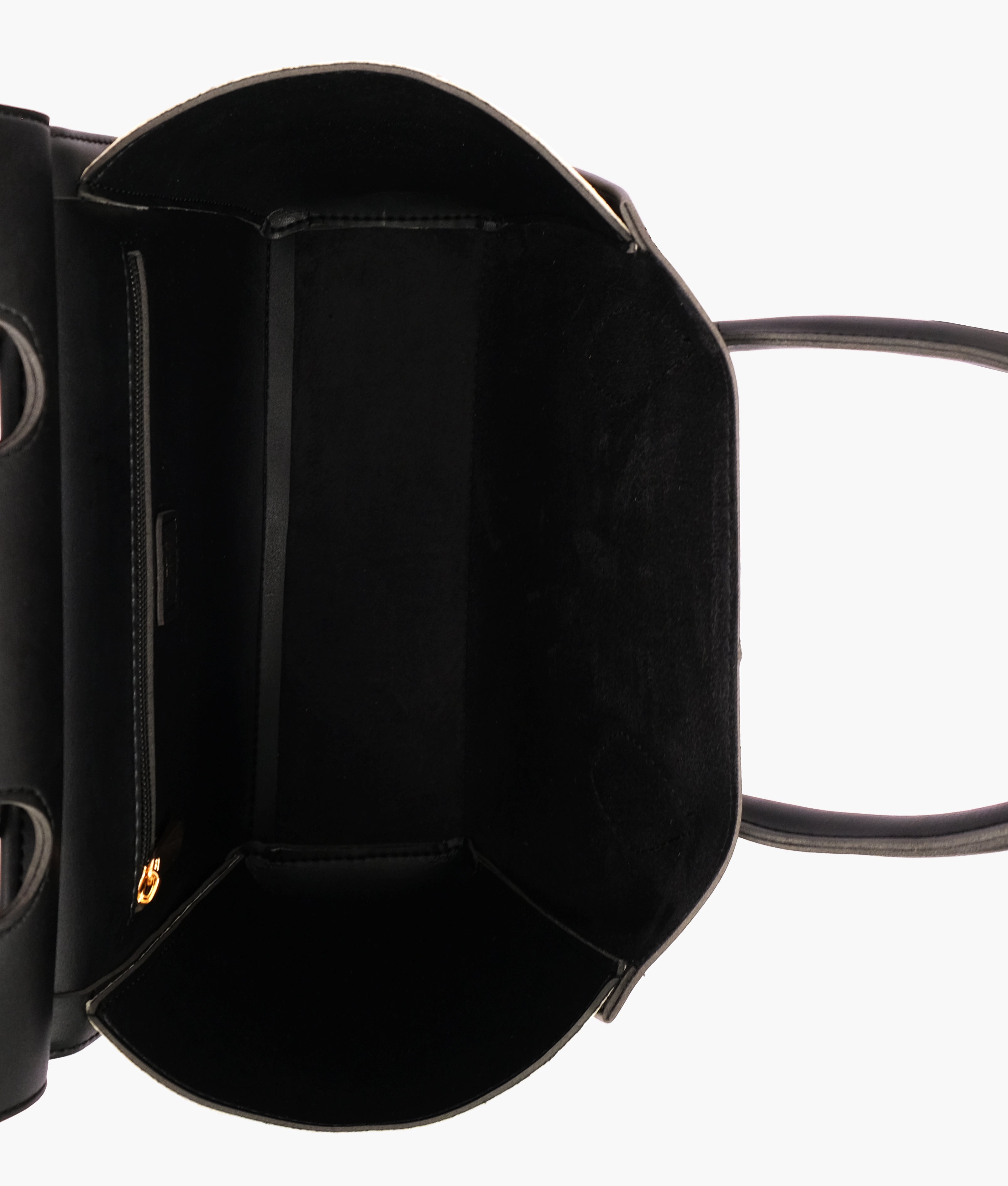 RTW Creation - Black trapeze handbag